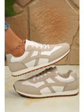 COLOR BLOCK LACE UP SNEAKERS