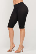 SEAMLESS RIBBED SHAPING BIKER SHORTS