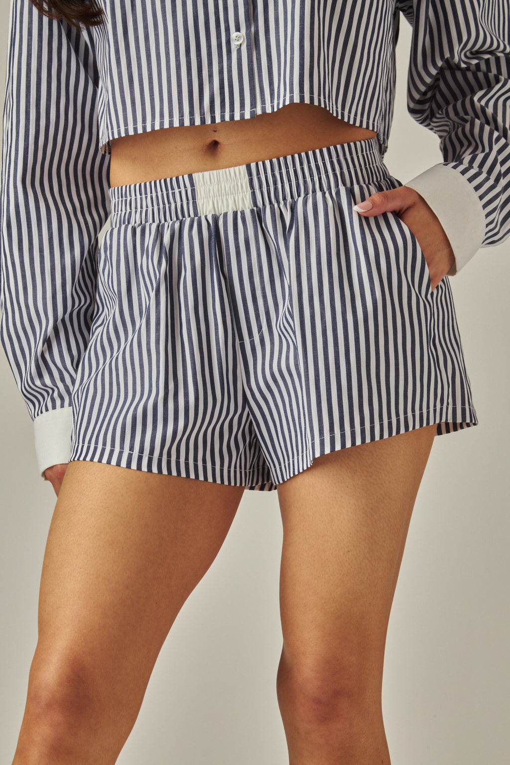 PINSTRIPE BOXER SHORTS