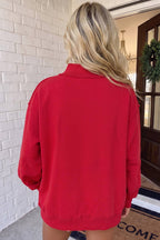 JESUS SAVES MOCK NECK BAGGY SWEATSHIRT