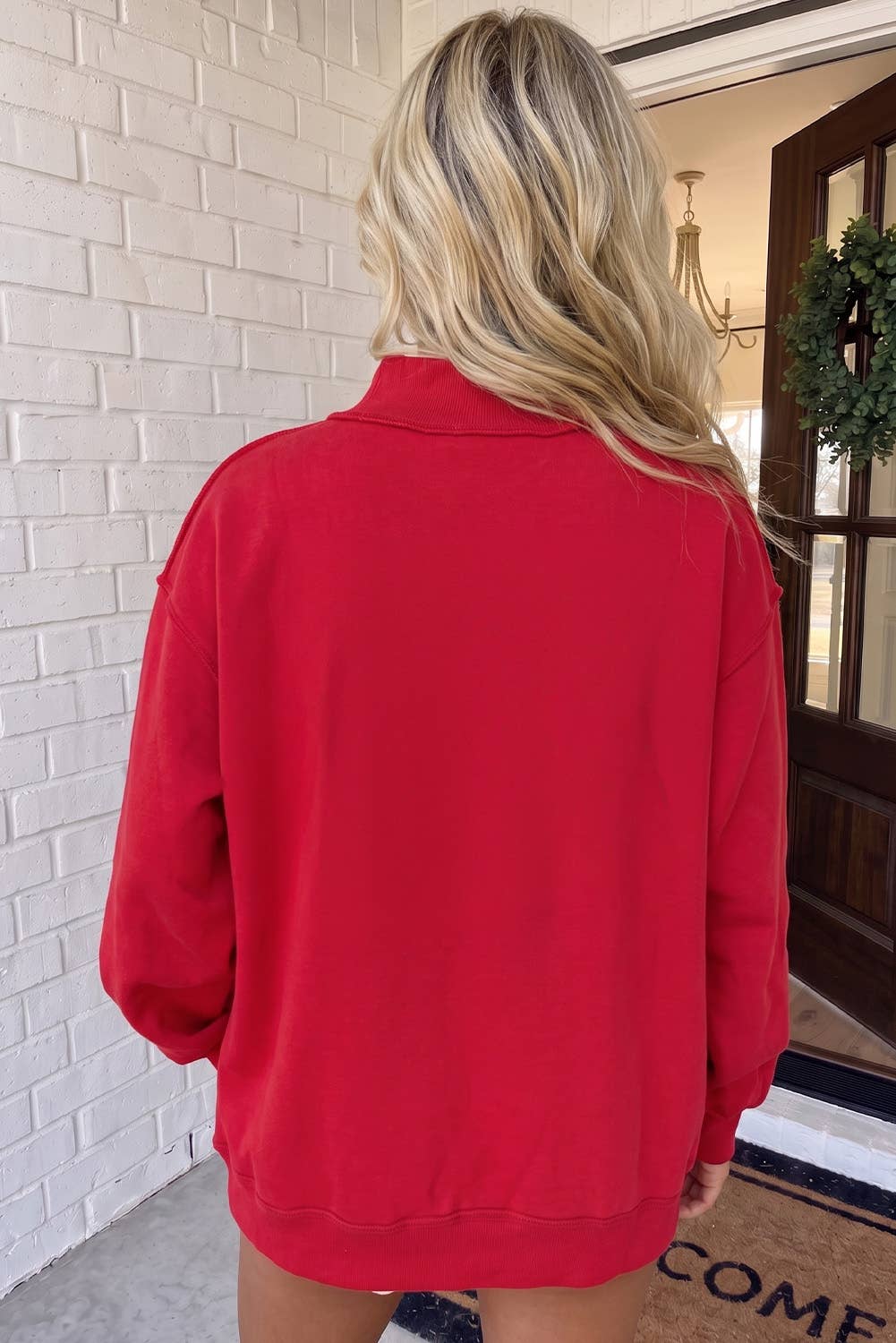 JESUS SAVES MOCK NECK BAGGY SWEATSHIRT