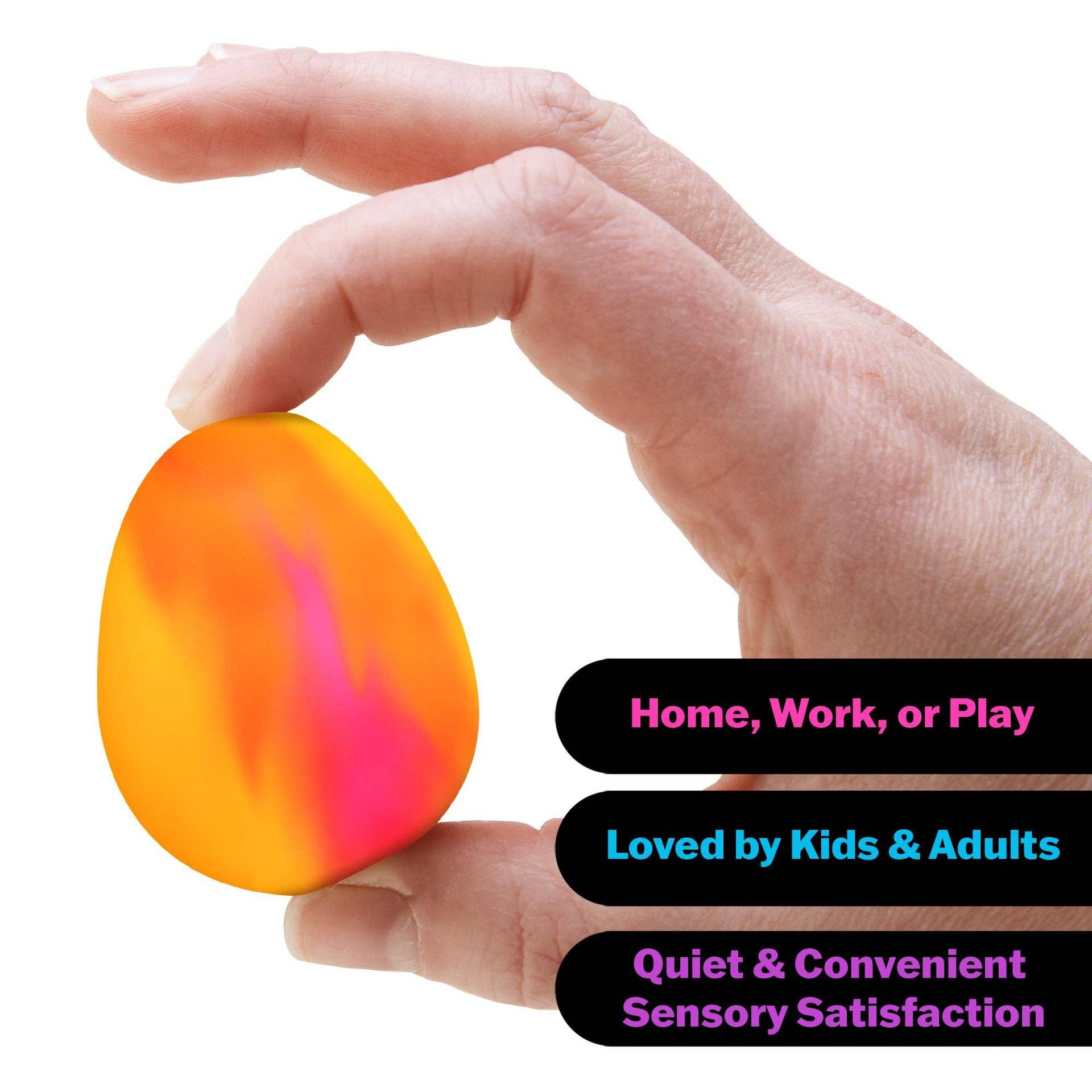 COLOR CHANGING SQUISHY EGG-ORANGE