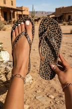 LEOPARD PRINT FLIP FLOPS