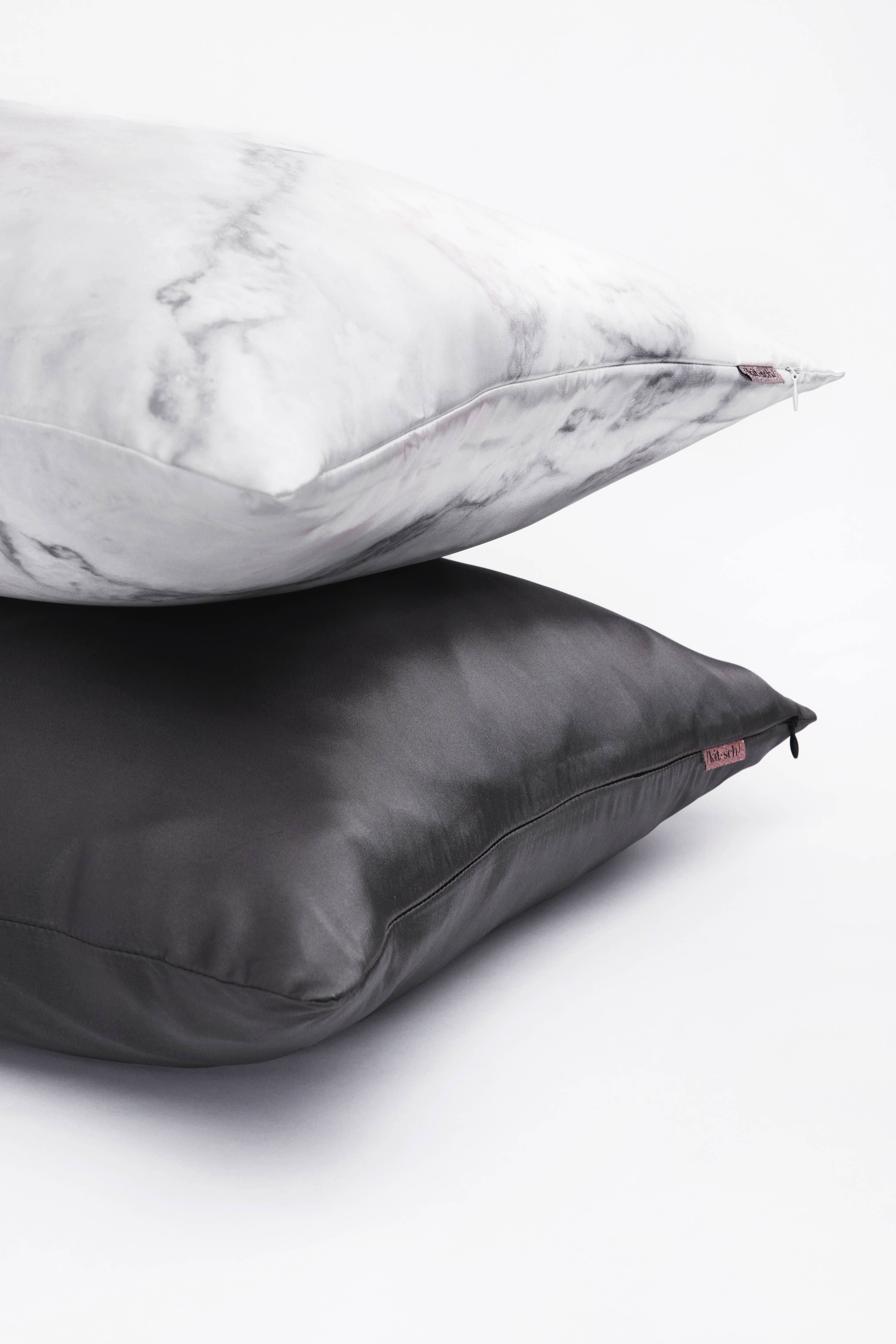 SATIN PILLOWCASE - STANDARD CHARCOAL