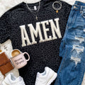 AMEN SLIVER METALLIC PUFF TEE