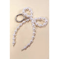 PEARL BOW KEYCHAIN BAG