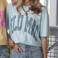 STRIPE LT BLUE LULU MAC TEE
