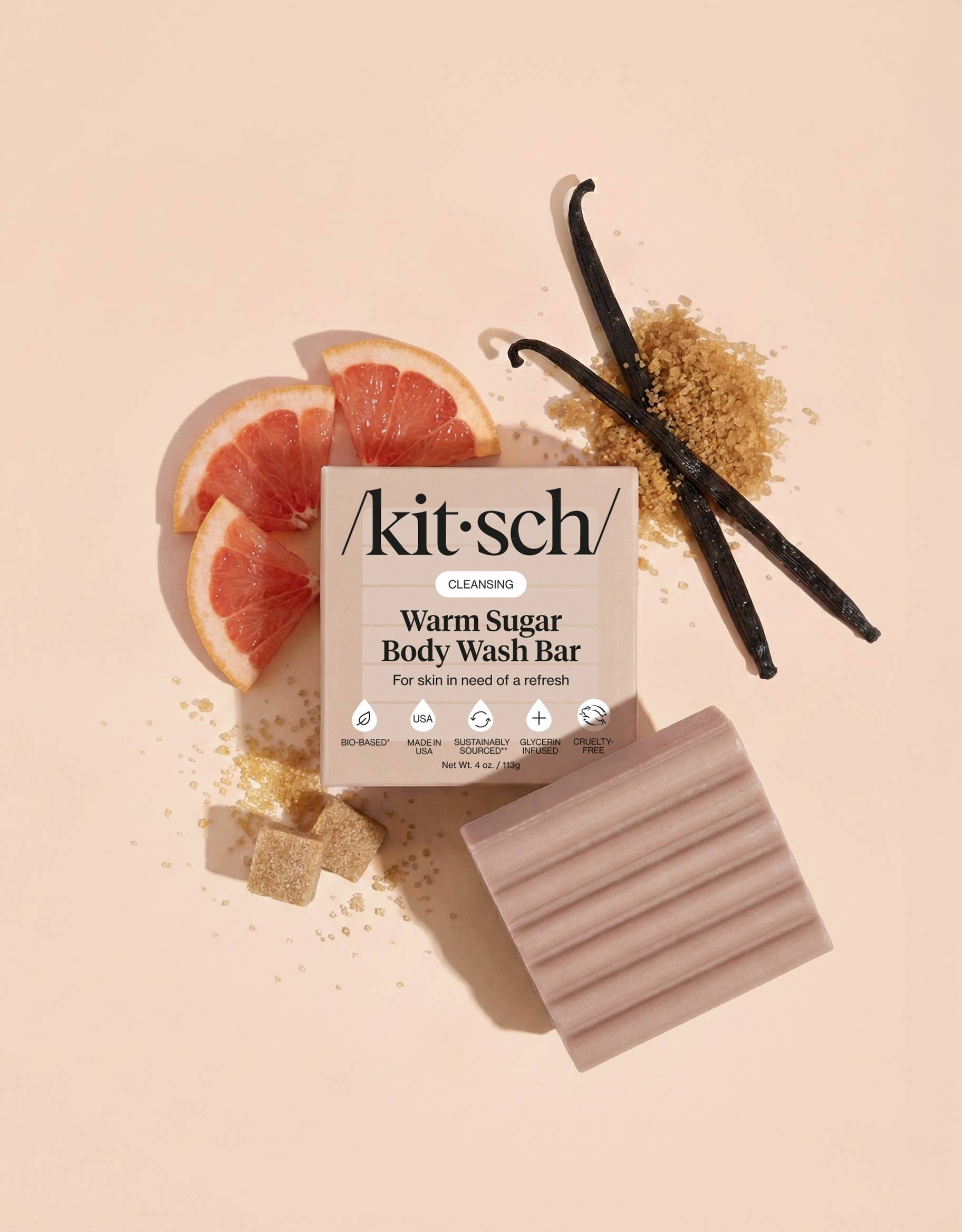 CLEANSING WARM SUGAR BODY WASH BAR