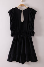 BACK CUTOUT RUFFLED ROMPER