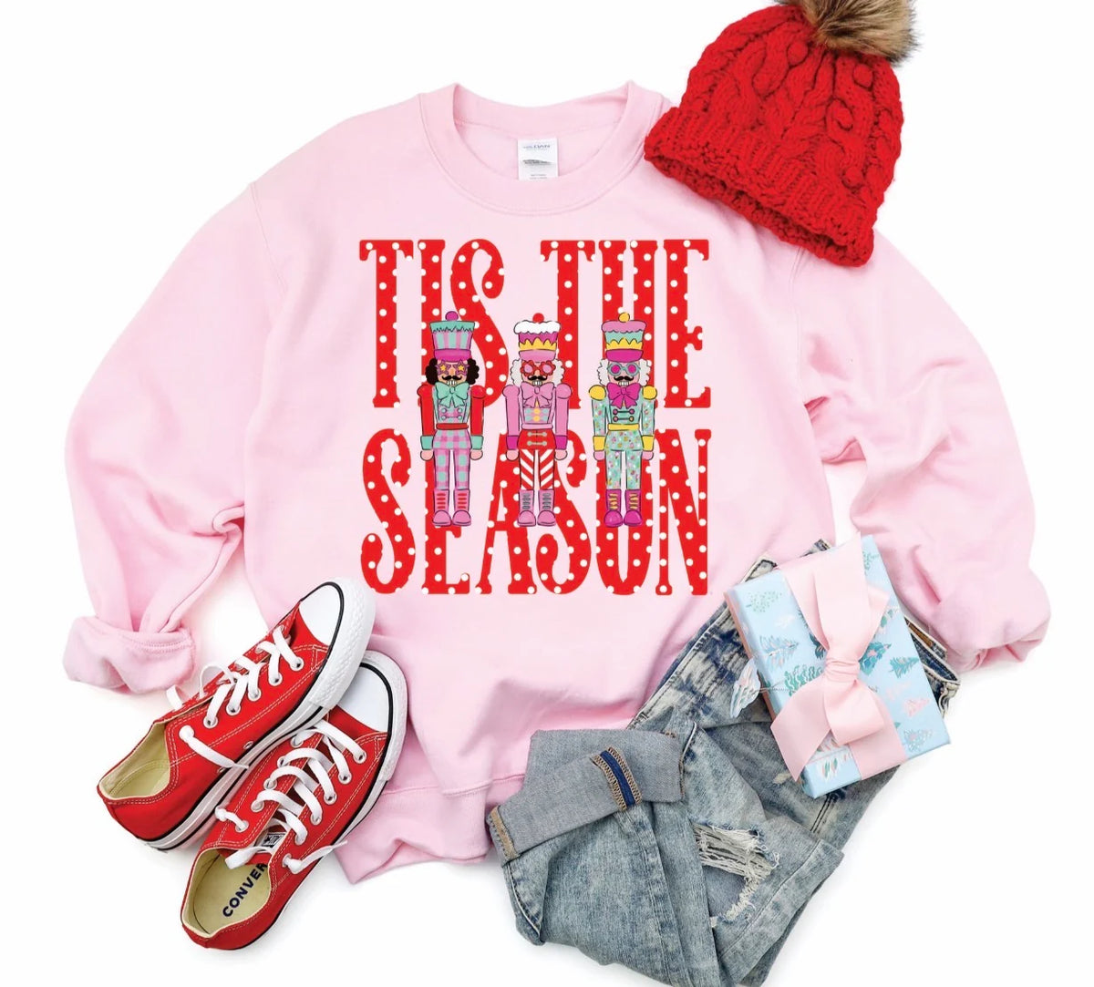 TIS THE SEASON NUTCRACKERS CREWNECK SWEATSHIRT