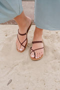 SANTORINI SANDALS-COFFEE
