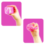 FUN DOH SQUISH & SQUEEZE SPARKLE SQUISHY CUBE