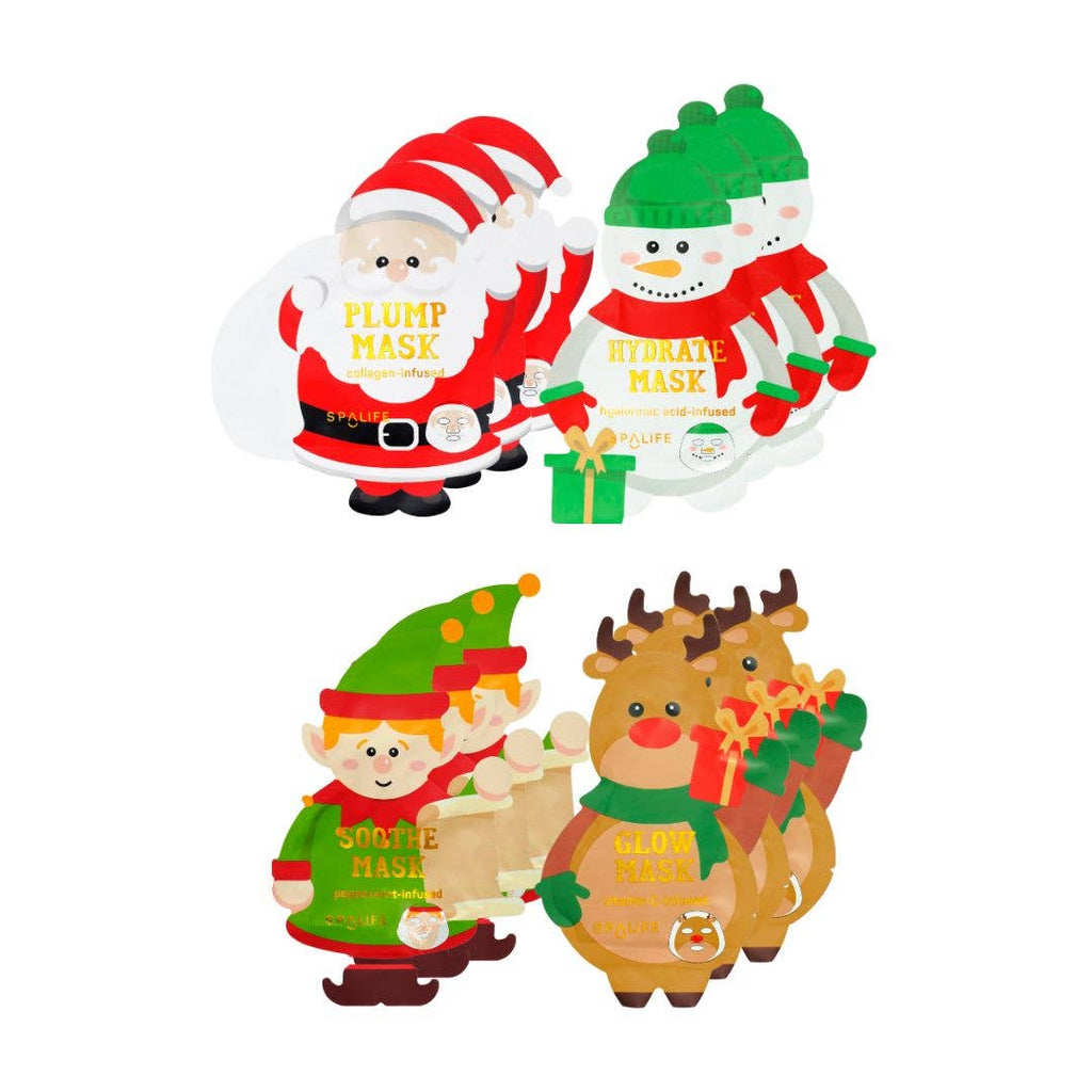 Christmas Holiday Santa's WorkShop Facial Masks