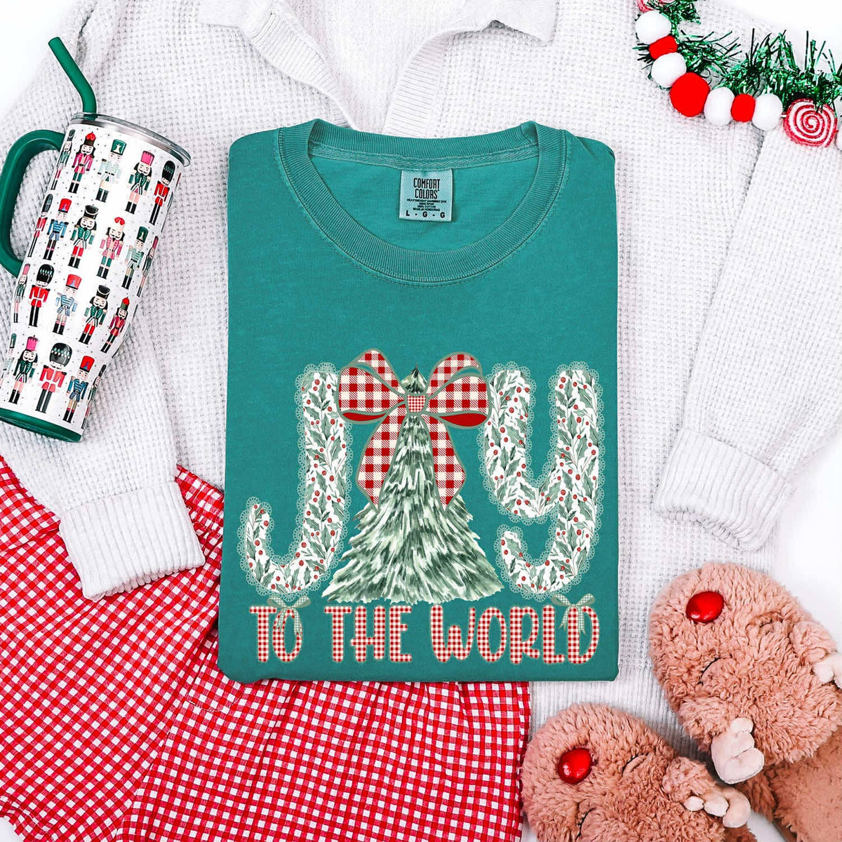 JOY TO THE WORLD COMFORT COLORS TEE