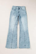EXTRA WIDE FLARE JEANS WITH SEAM DETAIL