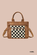 CHECKERED TOTE BAG