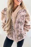 LIGHT PINK CAMO PUFFER VEST