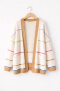 COLORBLOCK STRIPE CARDIGAN