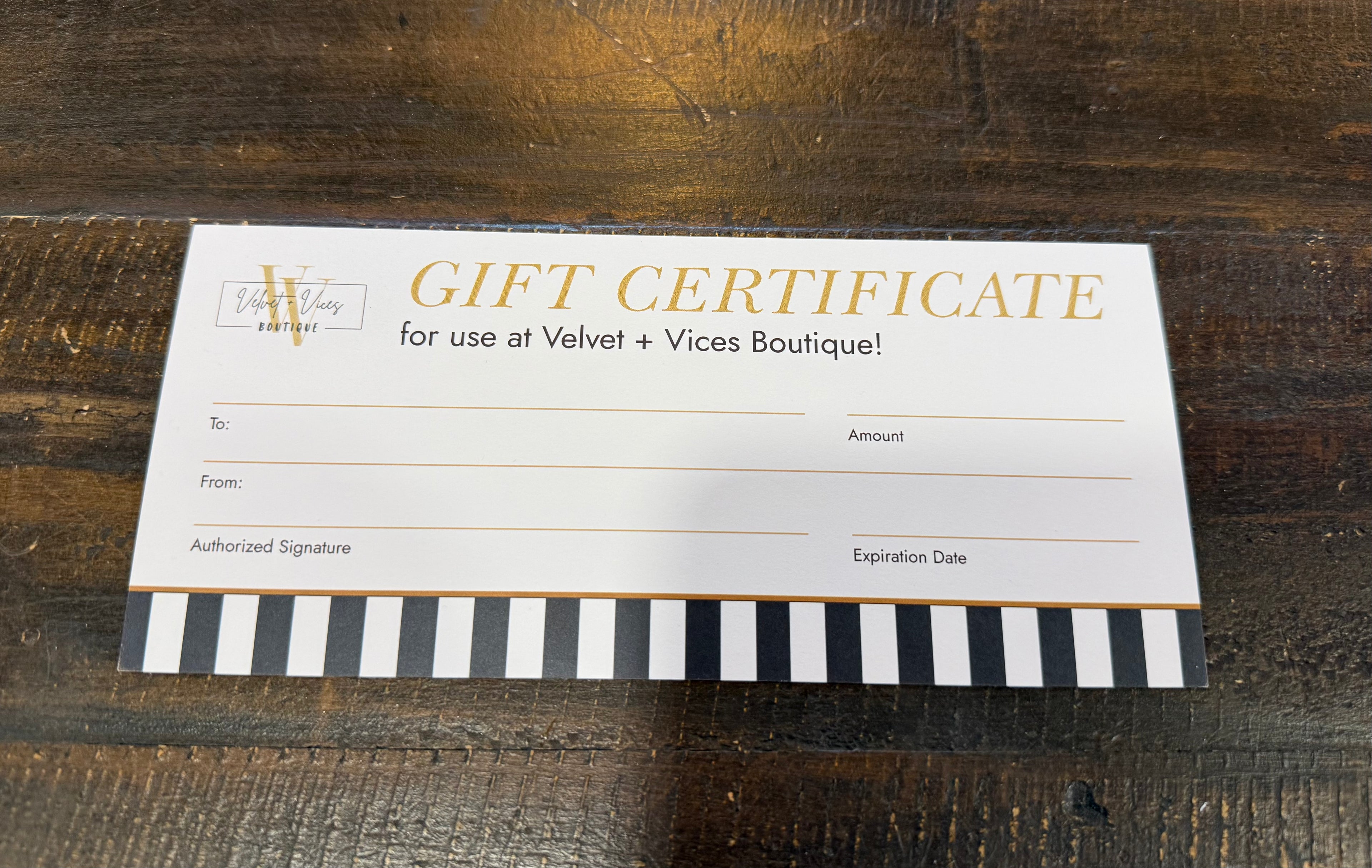 Gift Certificate