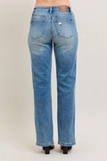 JUDY BLUE HW VINTAGE FRONT SEAM/SLIT SLIM-STRAIGHT