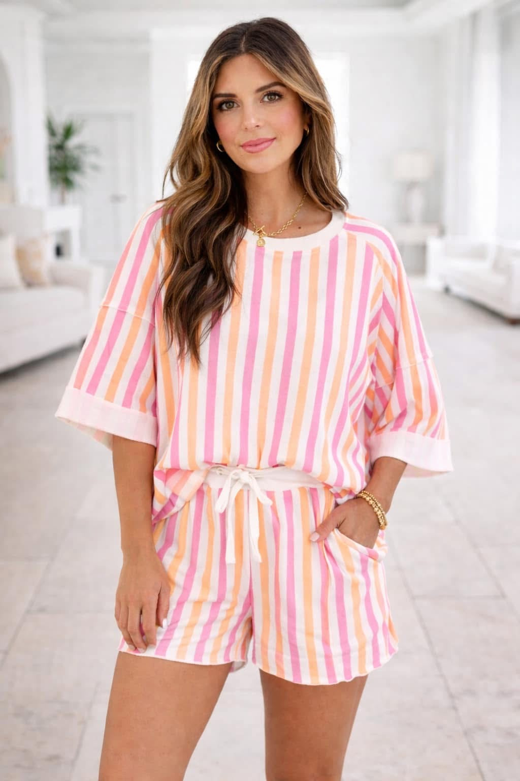 STRIPE CASUAL SET