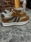 BROWN LEATHER SNEAKERS