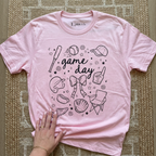 PINK GAMEDAY TEE (BASEBALL/SOFTBALL)