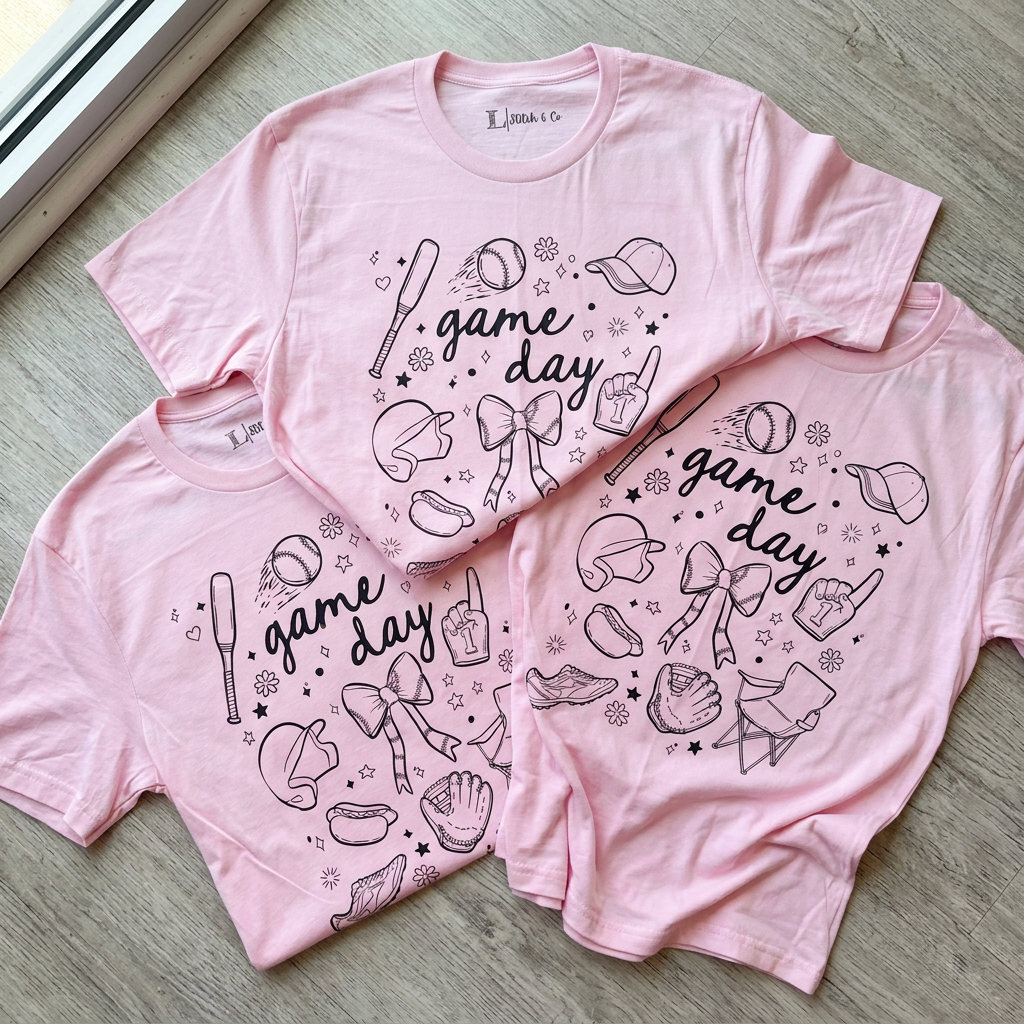 PINK GAMEDAY TEE (BASEBALL/SOFTBALL)