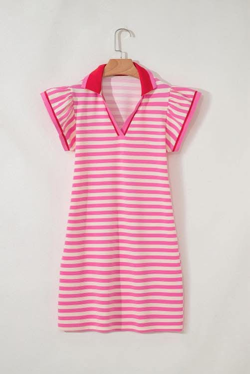 STRIPE CONTRAST DRESS