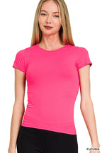 SEAMLESS CREW NECK TEE