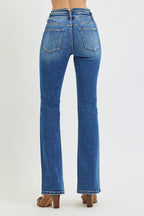 RISEN MID RISE BOOTCUT FRONT AND BACK YOKE DETAIL JEANS