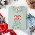 BOW TOPPED CHRISTMAS TREE LONGSLEEVE