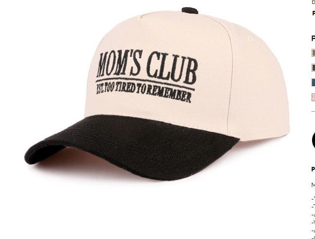 MOMS CLUB- EST. TOO TIRED TO REMEMBER