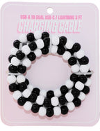 BEADED DUAL USB FAST CHARGING CABLE