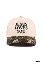 JESUS LOVES YOU CANVAS HAT