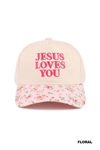 JESUS LOVES YOU CANVAS HAT