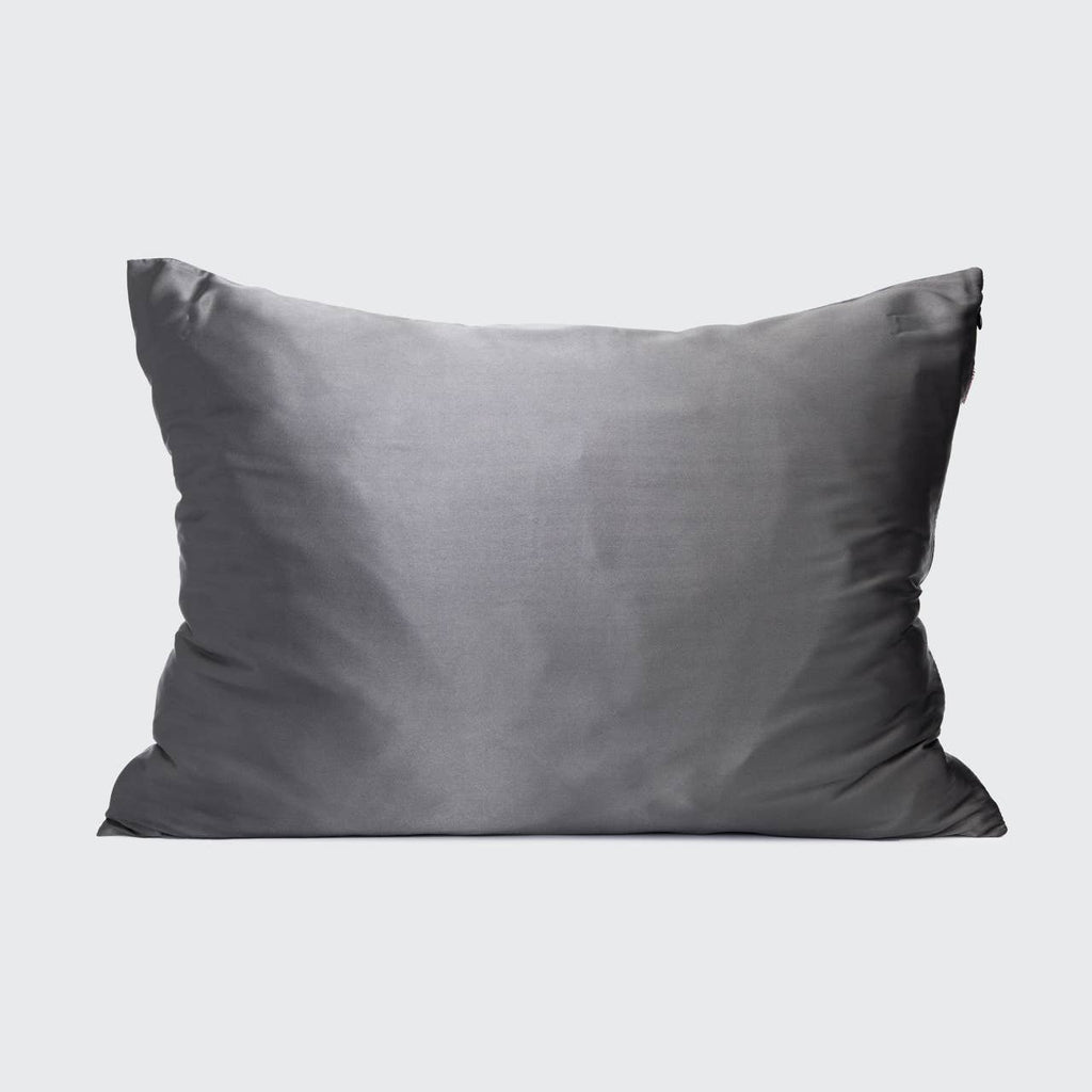 SATIN PILLOWCASE - STANDARD CHARCOAL