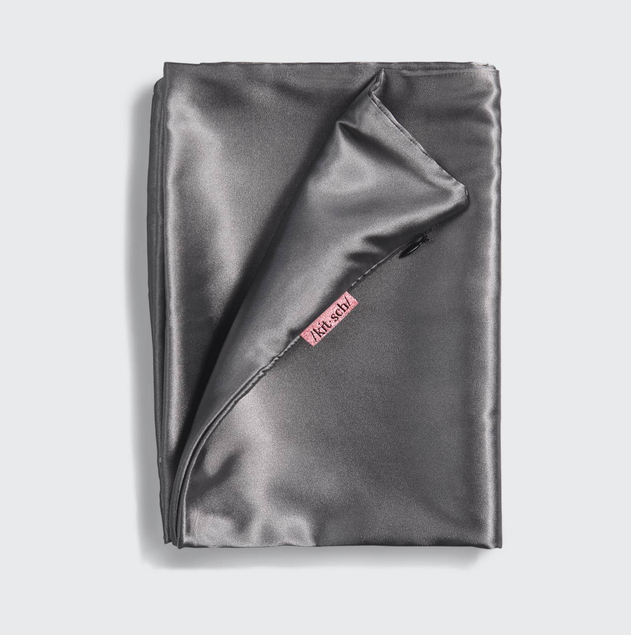 SATIN PILLOWCASE - STANDARD CHARCOAL