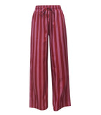 LIGHTWEIGHT VERTICAL STRIPED WIDE LEG PANTS