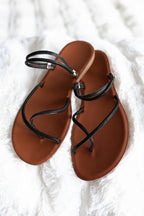 SANTORINI SANDALS-BLACK