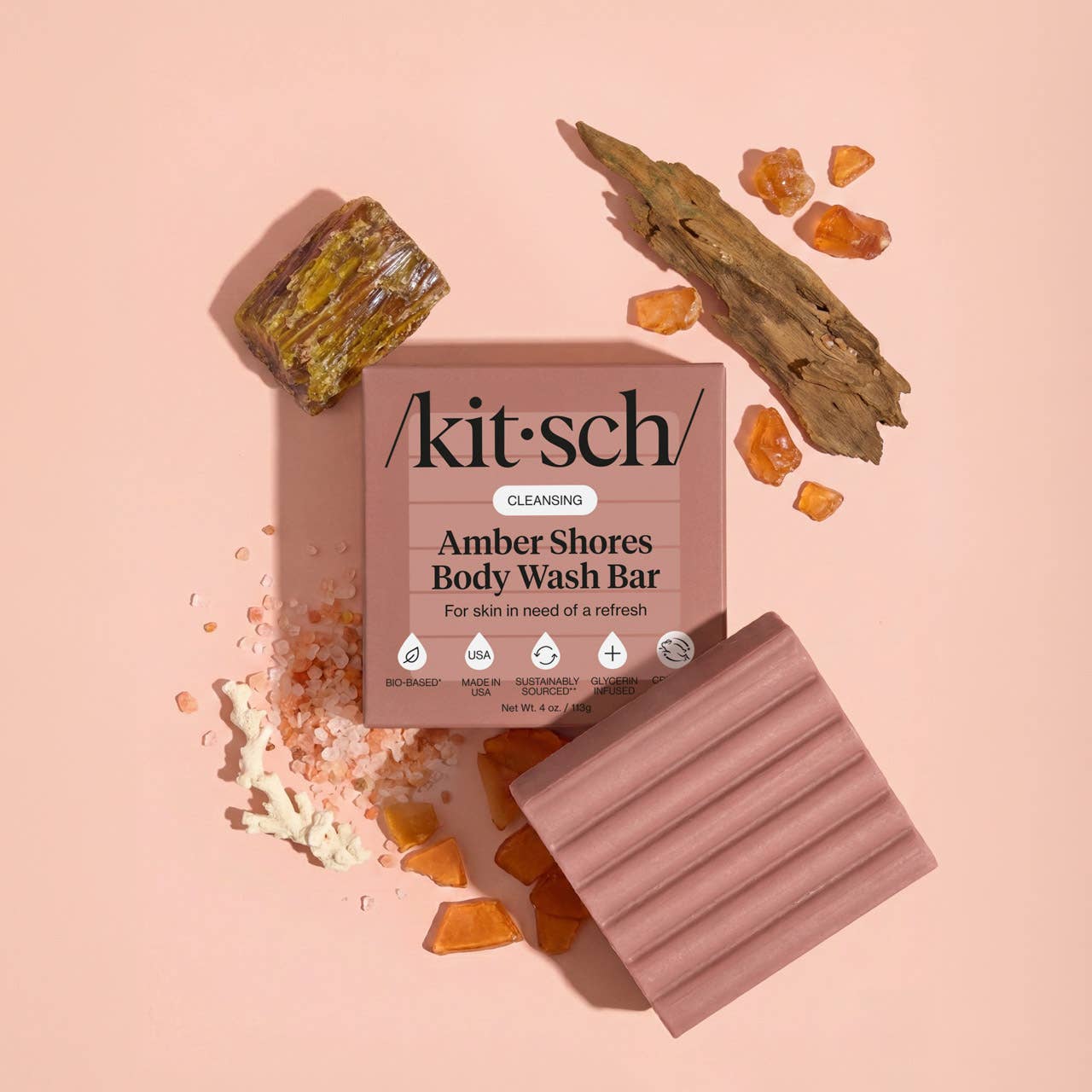 CLEANSING AMBER SHORES BODY WASH BAR